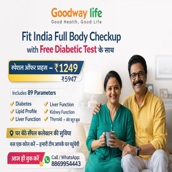 Fit India Full Body checkup with HBA1C